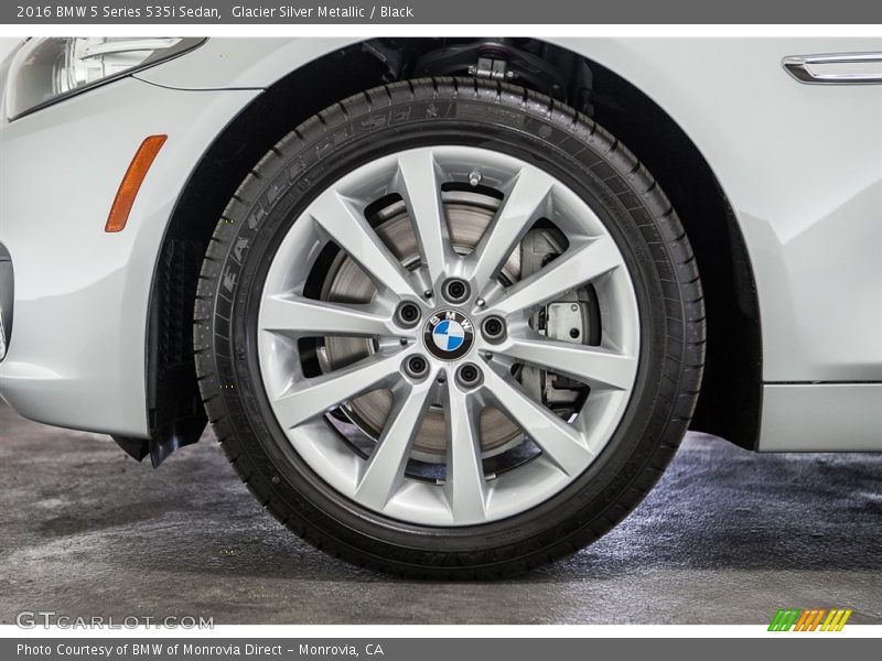 Glacier Silver Metallic / Black 2016 BMW 5 Series 535i Sedan