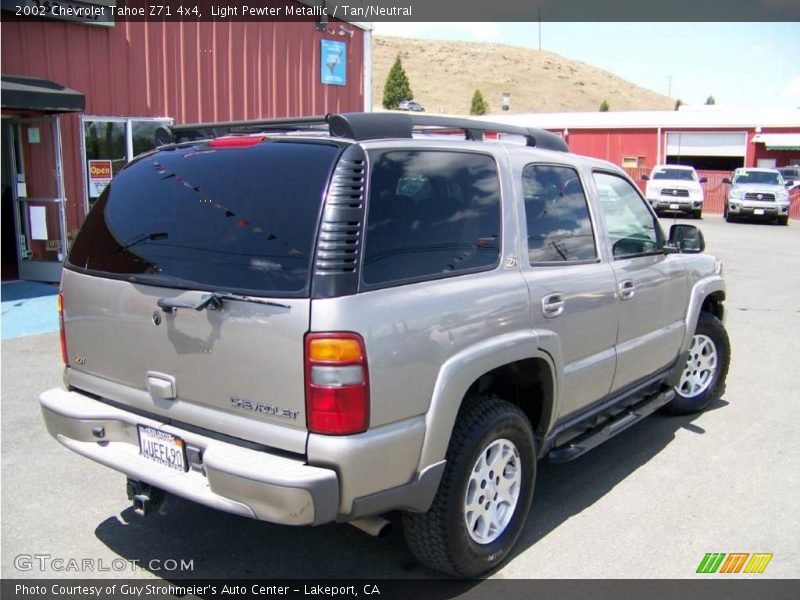 Light Pewter Metallic / Tan/Neutral 2002 Chevrolet Tahoe Z71 4x4