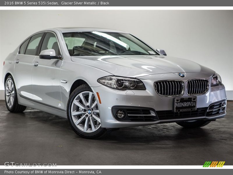 Glacier Silver Metallic / Black 2016 BMW 5 Series 535i Sedan