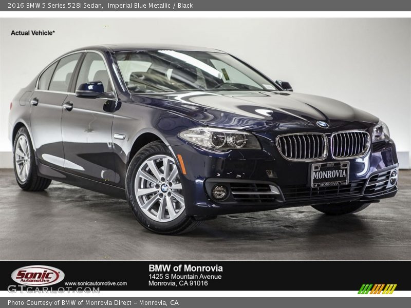 Imperial Blue Metallic / Black 2016 BMW 5 Series 528i Sedan