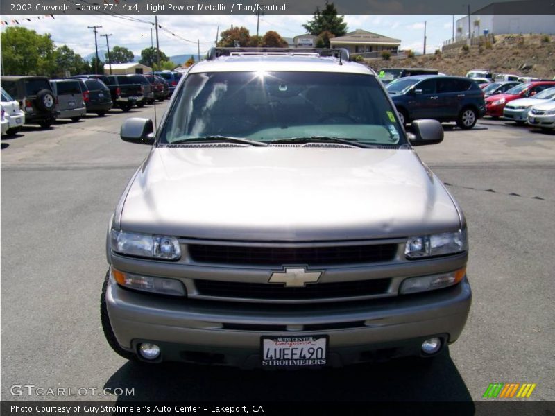 Light Pewter Metallic / Tan/Neutral 2002 Chevrolet Tahoe Z71 4x4