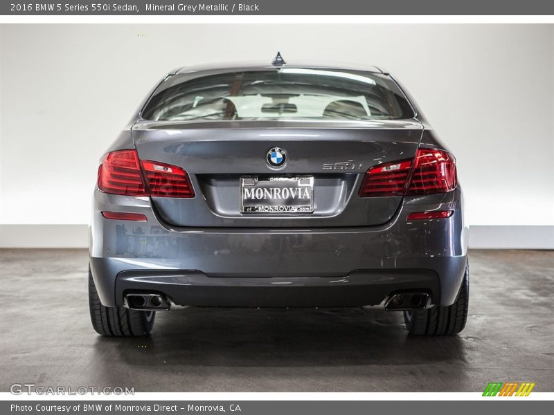 Mineral Grey Metallic / Black 2016 BMW 5 Series 550i Sedan