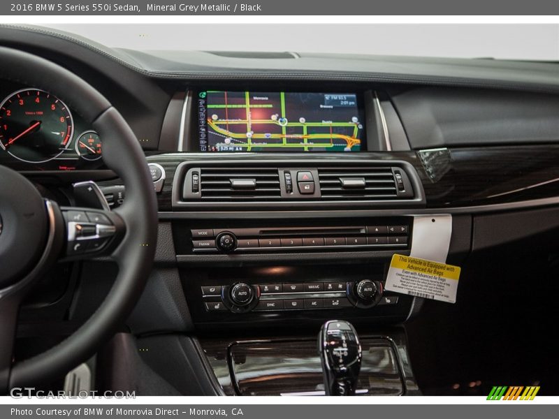 Mineral Grey Metallic / Black 2016 BMW 5 Series 550i Sedan