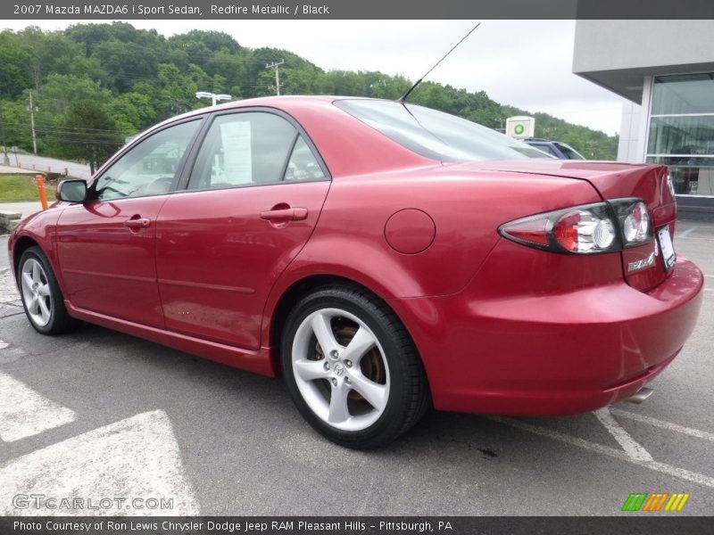 Redfire Metallic / Black 2007 Mazda MAZDA6 i Sport Sedan
