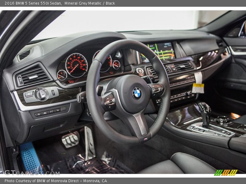Mineral Grey Metallic / Black 2016 BMW 5 Series 550i Sedan