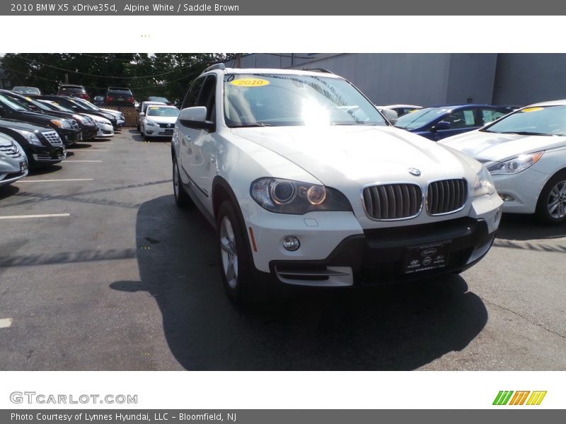 Alpine White / Saddle Brown 2010 BMW X5 xDrive35d