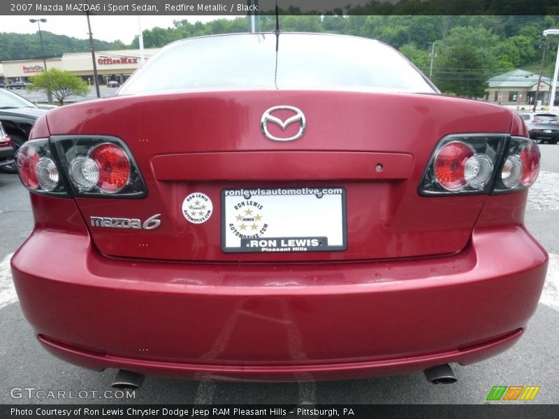 Redfire Metallic / Black 2007 Mazda MAZDA6 i Sport Sedan