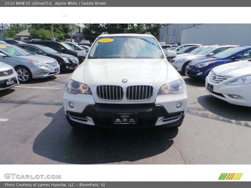 Alpine White / Saddle Brown 2010 BMW X5 xDrive35d