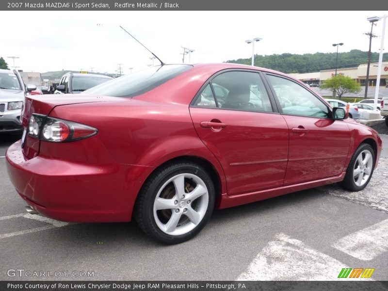 Redfire Metallic / Black 2007 Mazda MAZDA6 i Sport Sedan