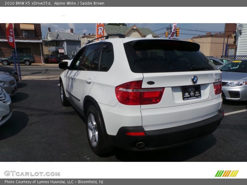 Alpine White / Saddle Brown 2010 BMW X5 xDrive35d