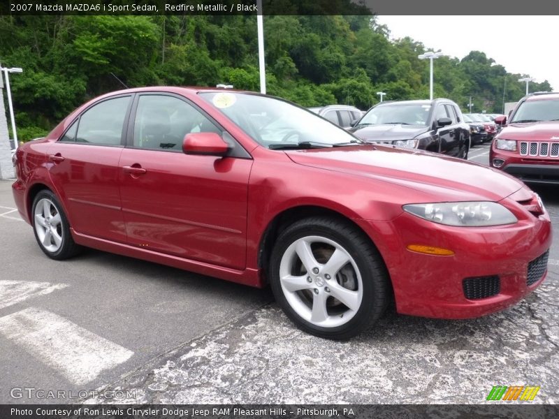 Redfire Metallic / Black 2007 Mazda MAZDA6 i Sport Sedan