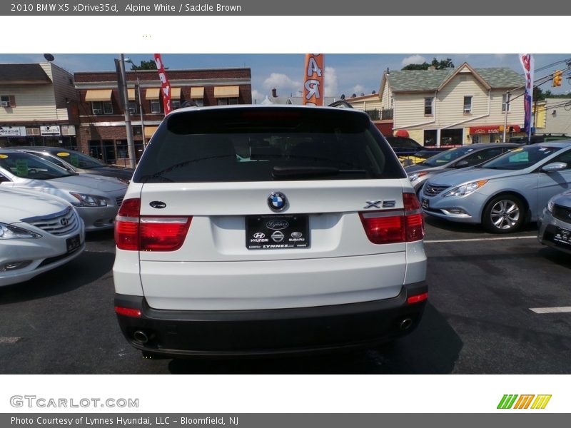 Alpine White / Saddle Brown 2010 BMW X5 xDrive35d