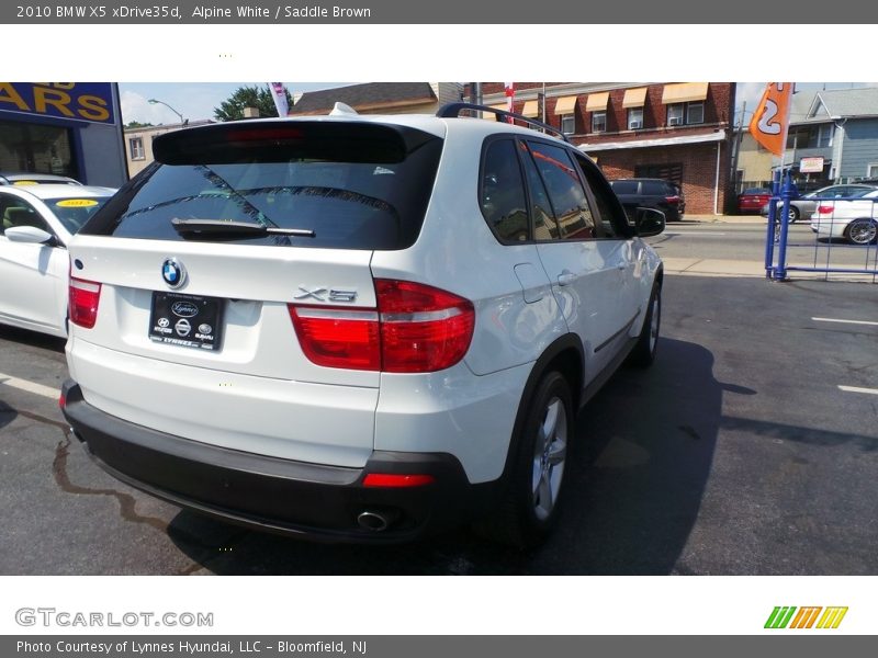 Alpine White / Saddle Brown 2010 BMW X5 xDrive35d