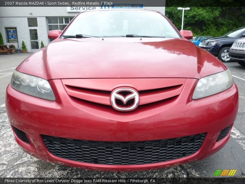 Redfire Metallic / Black 2007 Mazda MAZDA6 i Sport Sedan