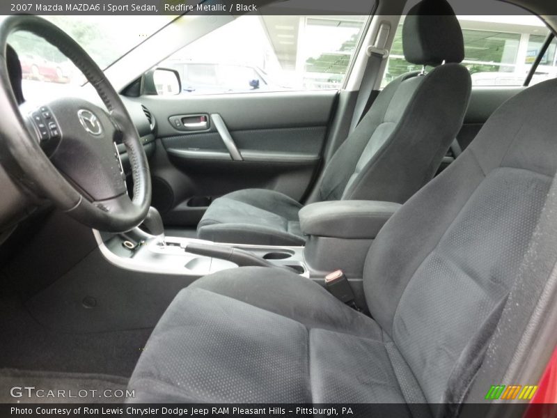 Redfire Metallic / Black 2007 Mazda MAZDA6 i Sport Sedan