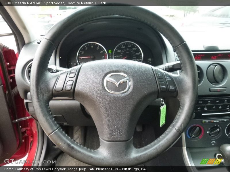 Redfire Metallic / Black 2007 Mazda MAZDA6 i Sport Sedan