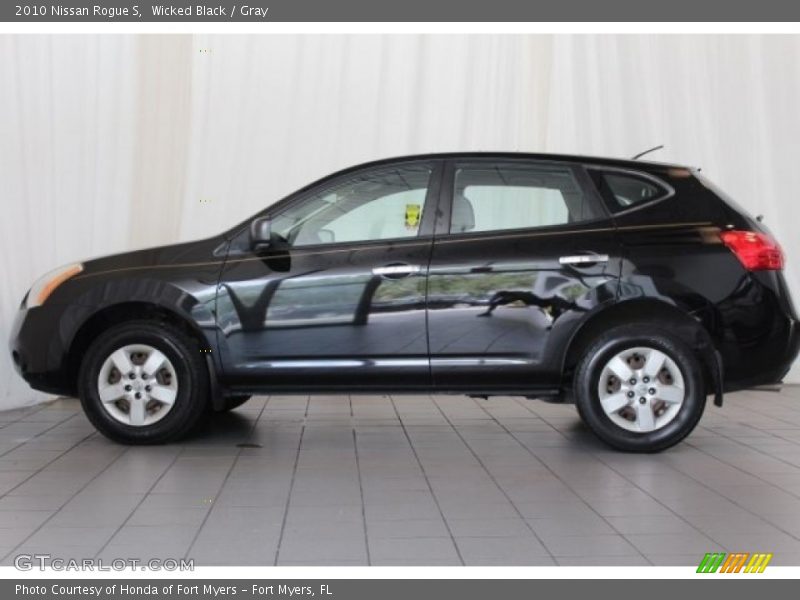 Wicked Black / Gray 2010 Nissan Rogue S