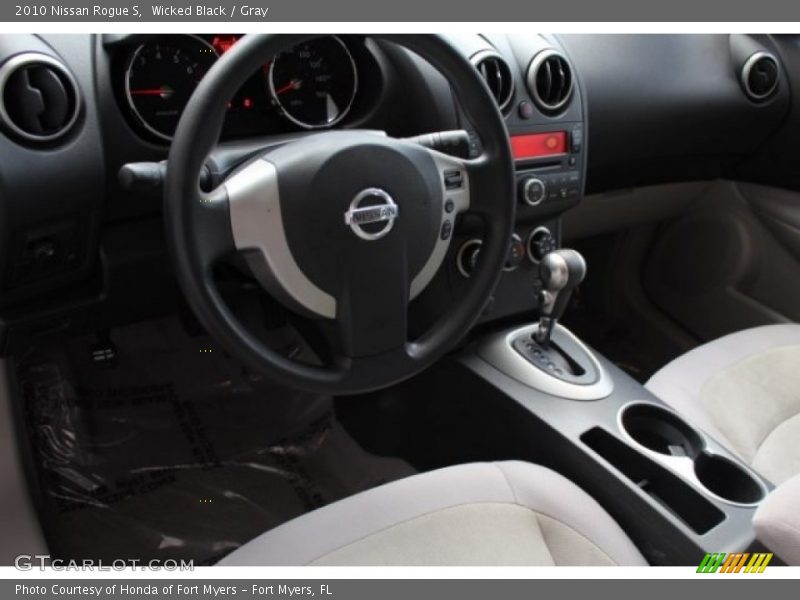 Wicked Black / Gray 2010 Nissan Rogue S