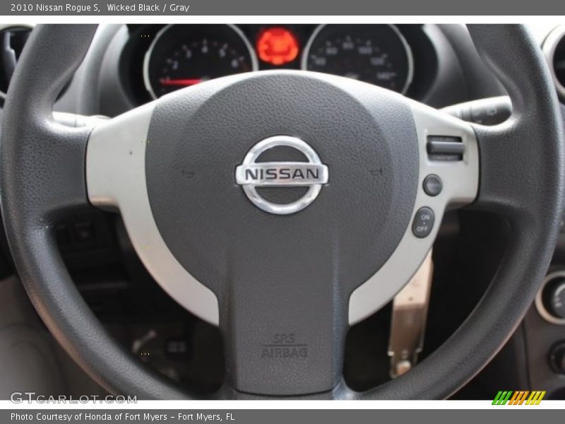 Wicked Black / Gray 2010 Nissan Rogue S