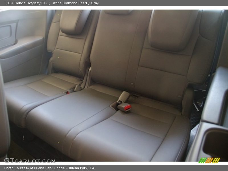 White Diamond Pearl / Gray 2014 Honda Odyssey EX-L