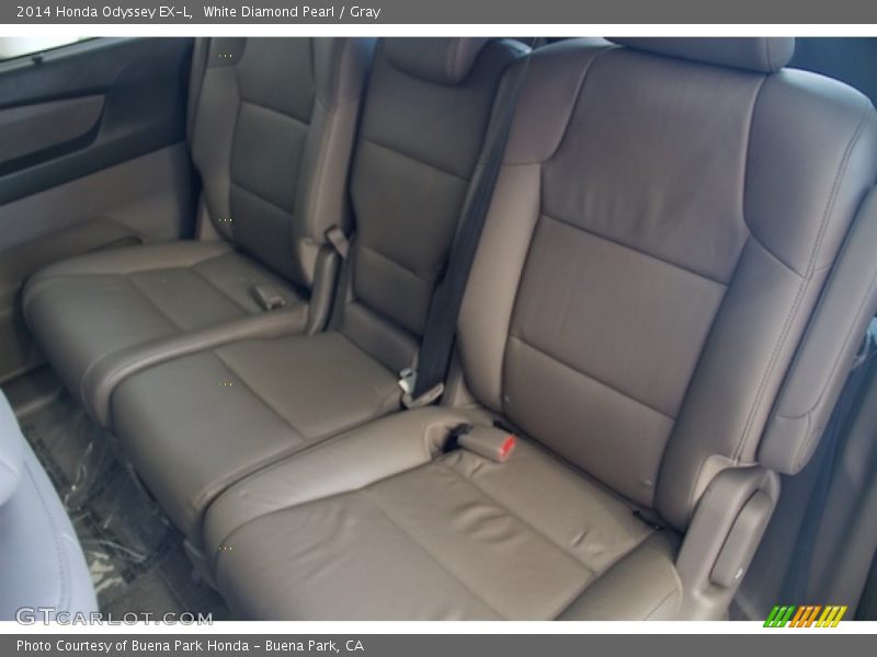 White Diamond Pearl / Gray 2014 Honda Odyssey EX-L