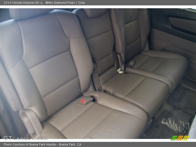 White Diamond Pearl / Gray 2014 Honda Odyssey EX-L