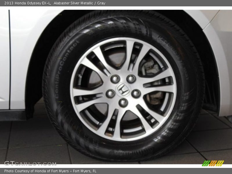 Alabaster Silver Metallic / Gray 2013 Honda Odyssey EX-L