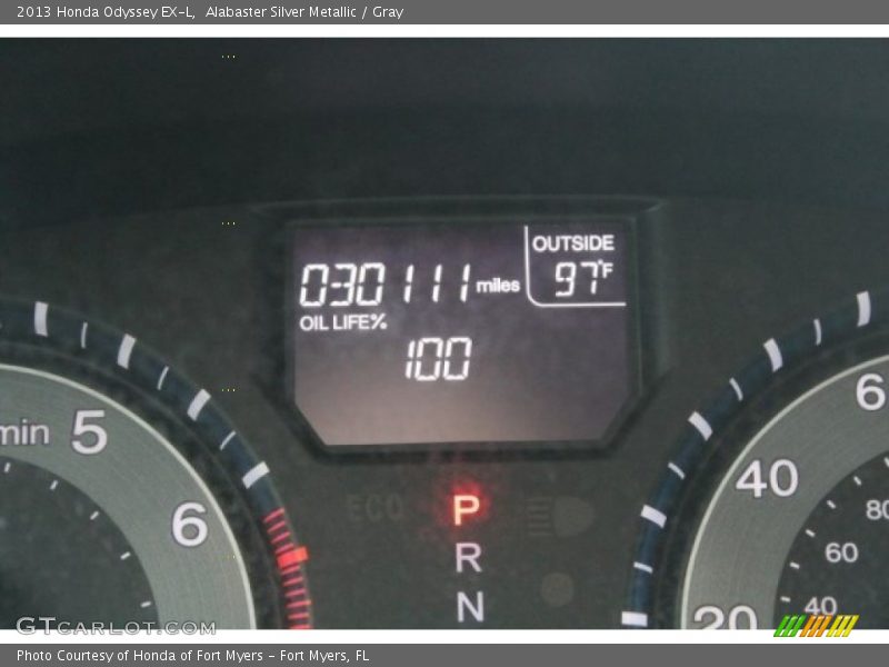 Alabaster Silver Metallic / Gray 2013 Honda Odyssey EX-L