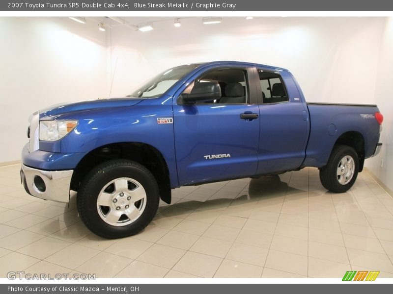 Blue Streak Metallic / Graphite Gray 2007 Toyota Tundra SR5 Double Cab 4x4