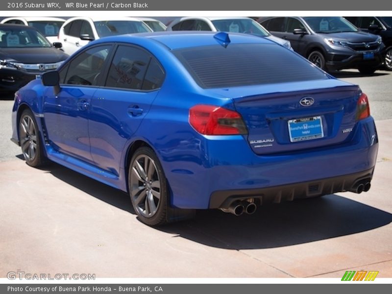 WR Blue Pearl / Carbon Black 2016 Subaru WRX