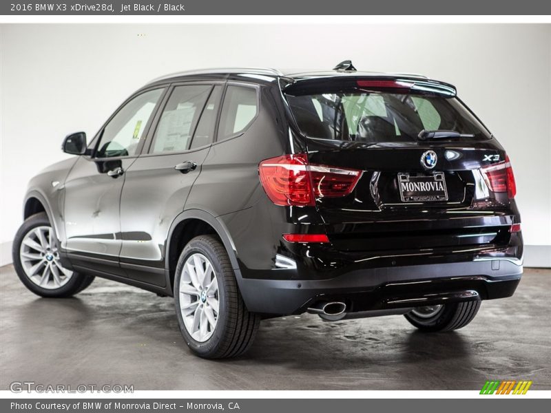 Jet Black / Black 2016 BMW X3 xDrive28d