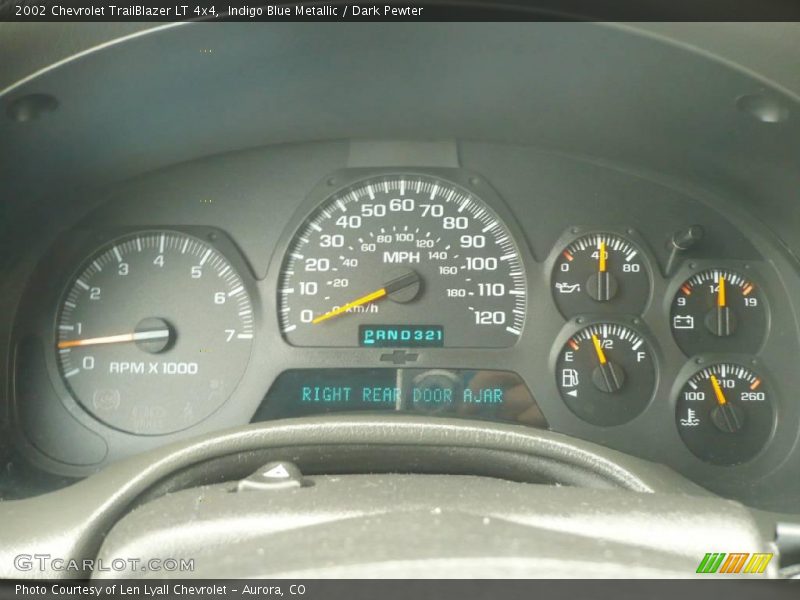 Indigo Blue Metallic / Dark Pewter 2002 Chevrolet TrailBlazer LT 4x4