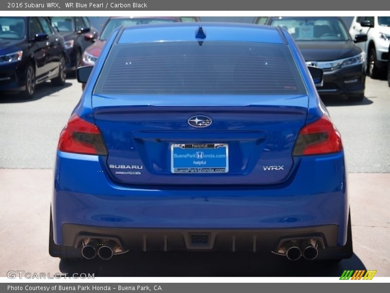 WR Blue Pearl / Carbon Black 2016 Subaru WRX