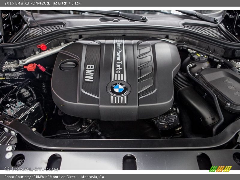 Jet Black / Black 2016 BMW X3 xDrive28d