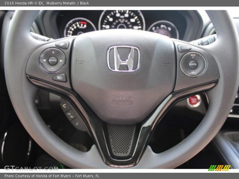 Mulberry Metallic / Black 2016 Honda HR-V EX