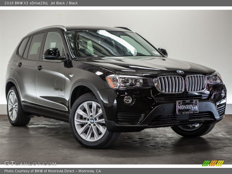 Jet Black / Black 2016 BMW X3 xDrive28d