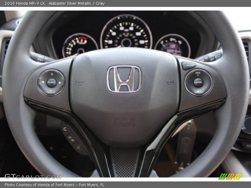 Alabaster Silver Metallic / Gray 2016 Honda HR-V LX