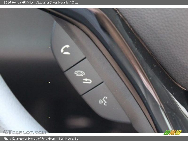 Alabaster Silver Metallic / Gray 2016 Honda HR-V LX
