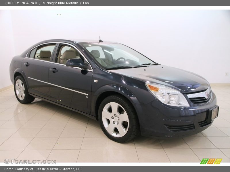 Midnight Blue Metallic / Tan 2007 Saturn Aura XE