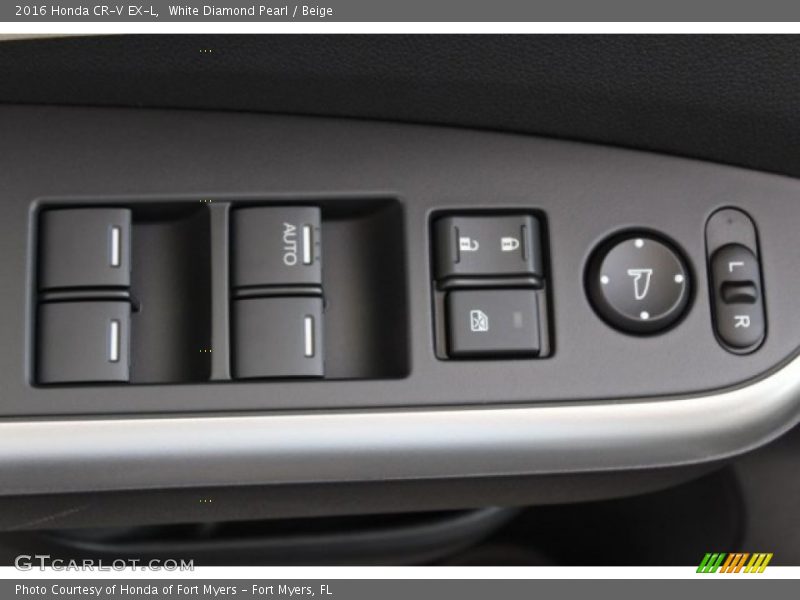 White Diamond Pearl / Beige 2016 Honda CR-V EX-L