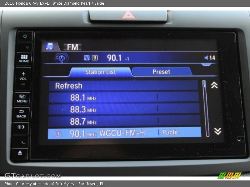 White Diamond Pearl / Beige 2016 Honda CR-V EX-L