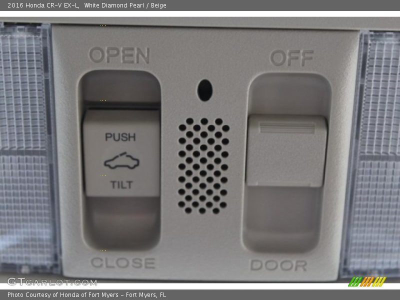 White Diamond Pearl / Beige 2016 Honda CR-V EX-L