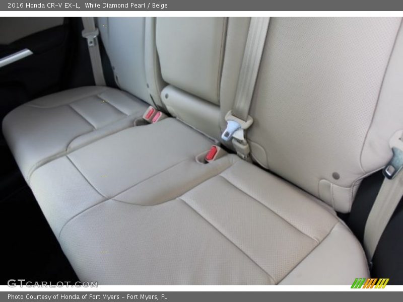 White Diamond Pearl / Beige 2016 Honda CR-V EX-L