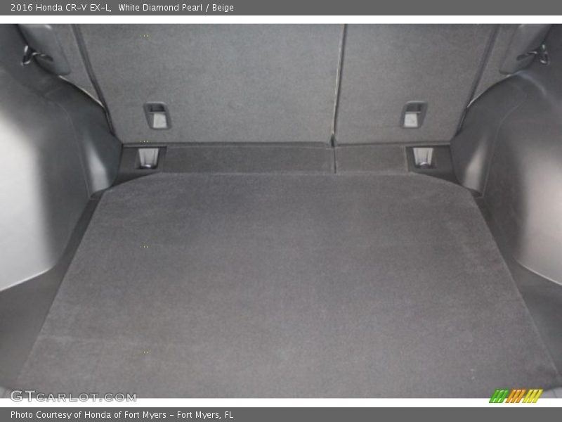 White Diamond Pearl / Beige 2016 Honda CR-V EX-L