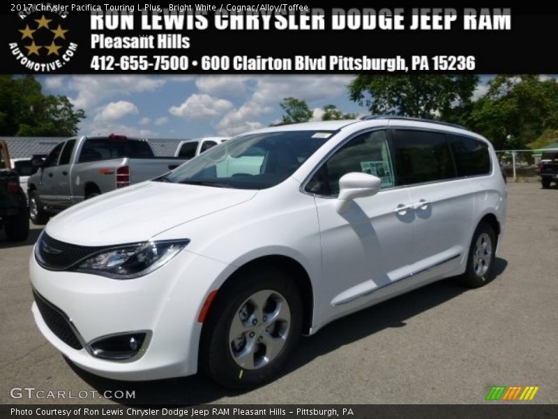 Bright White / Cognac/Alloy/Toffee 2017 Chrysler Pacifica Touring L Plus