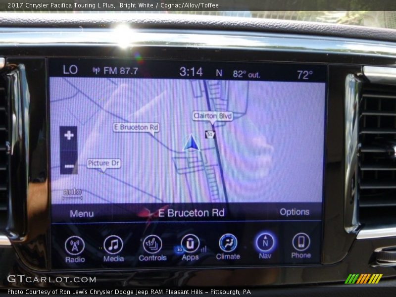 Bright White / Cognac/Alloy/Toffee 2017 Chrysler Pacifica Touring L Plus
