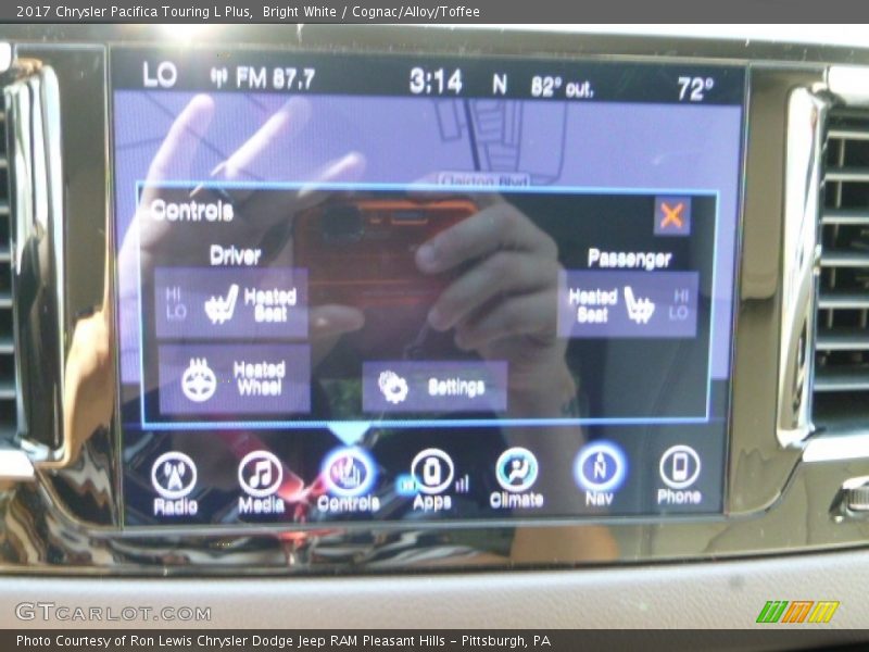 Bright White / Cognac/Alloy/Toffee 2017 Chrysler Pacifica Touring L Plus