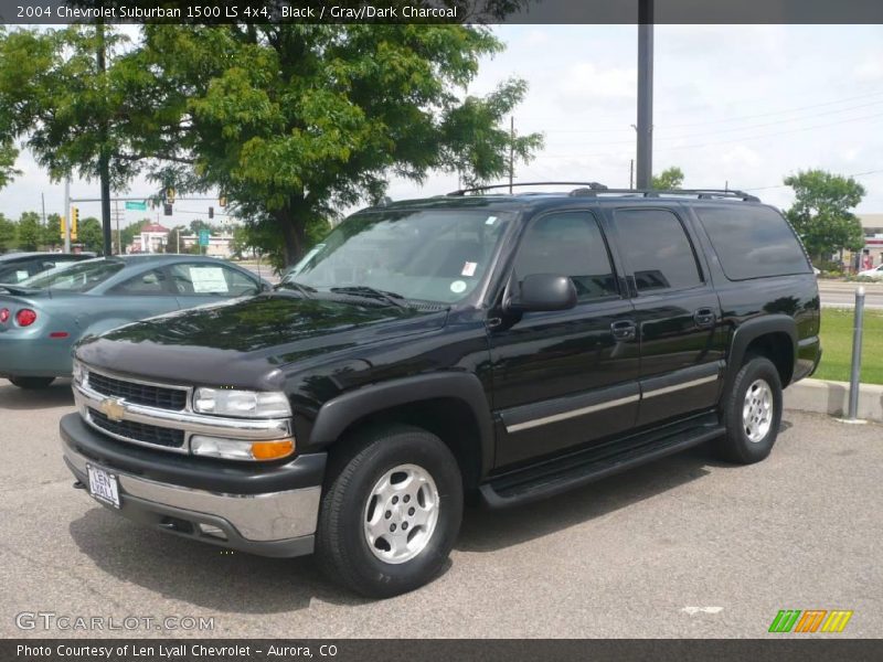 Black / Gray/Dark Charcoal 2004 Chevrolet Suburban 1500 LS 4x4