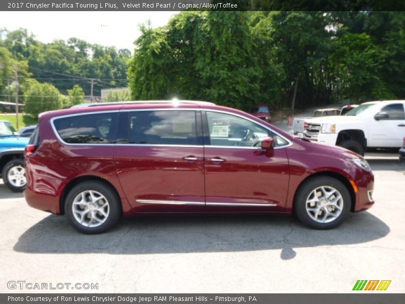 Velvet Red Pearl / Cognac/Alloy/Toffee 2017 Chrysler Pacifica Touring L Plus