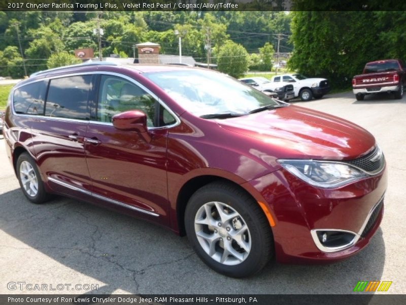 Velvet Red Pearl / Cognac/Alloy/Toffee 2017 Chrysler Pacifica Touring L Plus